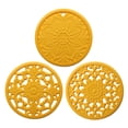 thumbnail image 2 of Alfombrillas de Silicona para Platos 3 uds Perfecl Amarillo, 2 of 8
