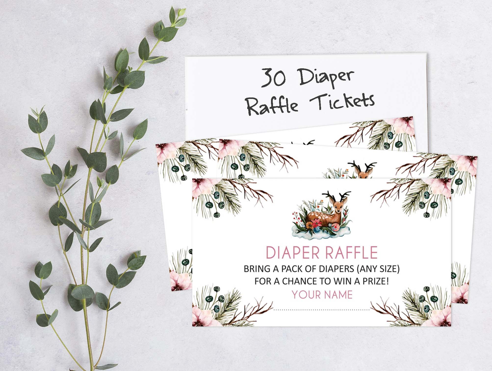 Inkdotpot Set Of 30Jungle Animals Baby Shower Invitations-Diaper Raffle Tickets And Baby Shower Book Request Cards Gender Neutral Invites Its A Boy Its A Girl