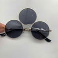 thumbnail image 1 of 2023 New Third Eye Round Sunglasses Women/men Reflective Mirrored Black Holiday Sun Glasses Three Lenses Eyewear Shades Uv400, 1 of 4