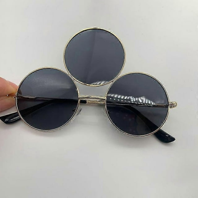 2023 New Third Eye Round Sunglasses Women/men Reflective Mirrored Black Holiday Sun Glasses Three Lenses Eyewear Shades Uv400