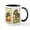 White/Black Inside, variant on CafePress - Vintage Thanksgiving Turkeys Mug - 11 oz Ceramic Mug - Novelty Coffee Tea Cup