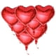 thumbnail image 1 of GOOHOCHY 10 globos de corazón rojo: globo de helio de aluminio de 18 pulgadas con forma de corazón rojo para San Valentín, cumpleaños, bodas, baby showers, etc., 1 of 8