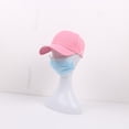 thumbnail image 4 of SPRING PARK Unisex Solid Color Men Women Breathable Casual Anti-UV Button Sunhat Baseball Cap Outdoor Hat, 4 of 6