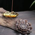 thumbnail image 2 of Porte-encens en Laiton en Forme de Bâton avec Attrape-Cendres, 2 of 3