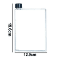 thumbnail image 2 of Taza de agua de papel transparente portátil al aire libre-cubierta negra-A5 Adepaton CPB-DE-LYY1715-6, 2 of 5