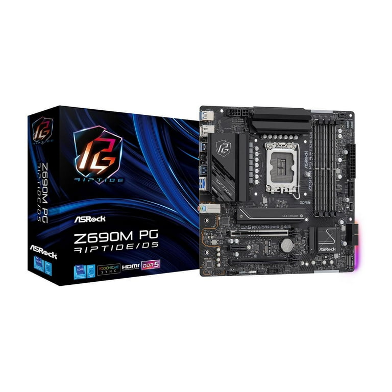 ASRock Z690M PG RIPTIDE-D5 LGA 1700 DDR5 Intel Z690 SATA