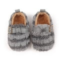 thumbnail image 5 of Quealent Toddler Slippers Wide Cozy Boys Girls House Slippers Non-slip Kids Soft Plush Indoor House Shoes for Winter Warm Gray for Size 5.5, 5 of 8