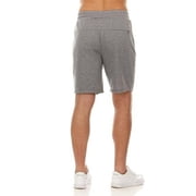 PURE CHAMP Mens 3 Pk French Terry Cotton Casual Gym Shorts for Men Athletic Workout Training Sweat Shorts with Zipper Pocket