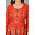 thumbnail image 4 of DWEEP SARA Robe Évasée en Rayonne Rouge, M/38, 4 of 8