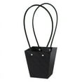 thumbnail image 2 of Nvzi 5Pcs Mother's Day Flower Gift Bags Portable Bouquet Wrapping Paper Bag with Handle Waterproof Flower Boxes for Arrangement Florist Gift Wrap Bag 4.7*3*4.9inch(Black), 2 of 5