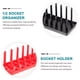thumbnail image 5 of 6pcs Socket Organizer Tray Set Socket Storage Holder 1/4-Inch 3/8-Inch 1/2-Inch Socket Holders, 5 of 5