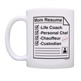 thumbnail image 3 of ThisWear Funny Mom Appreciation Gift for Mom Resume Life Coach Chef Chauffeur Custodian 2 Pack 11oz Coffee Mug Set Mom, 3 of 5