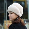 thumbnail image 1 of Female Hat Cold Resistant Russian Casual Winter Thermal Middle-aged Ladies Cap, 1 of 4
