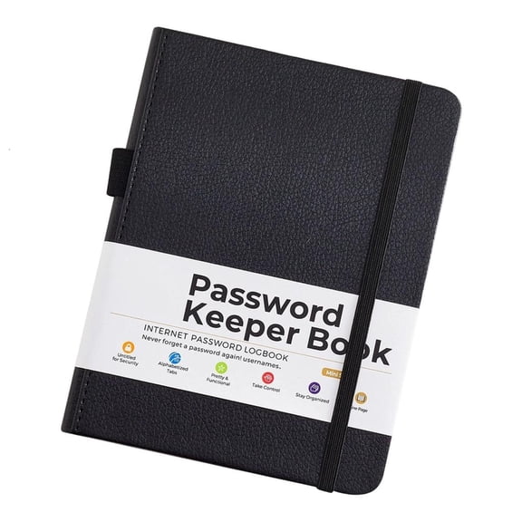 Giaone PU Privacy Information Notebook Address Password Organiser Book
