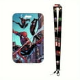 thumbnail image 1 of Spider-Man Themed Lanyard with Badge Holder Set - Officially Licensed, Durable Plastic Accessory with Keychain for Work, School, and Events, 1 of 5