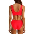 thumbnail image 4 of DGMIOCS Women's Modest Tankini Set Women's Swimwear Red L, 4 of 6