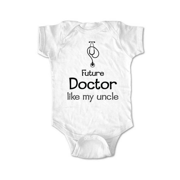 Future Doctor like my Uncle - wallsparks cute & funny Brand - baby one piece bodysuit - Great baby shower gift!