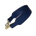 thumbnail image 1 of Correa ancha Zulema para mujer cuero de microfibra hecho a mano cierre de metal color azul tamaño 42 cm Ancho 3,5 cm, 1 of 6