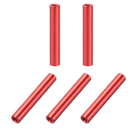 M3x30mm Round Aluminum Standoff Column Spacer Female Red for FPV Quadcopter RC Multirotors Parts DIY 4 Pcs