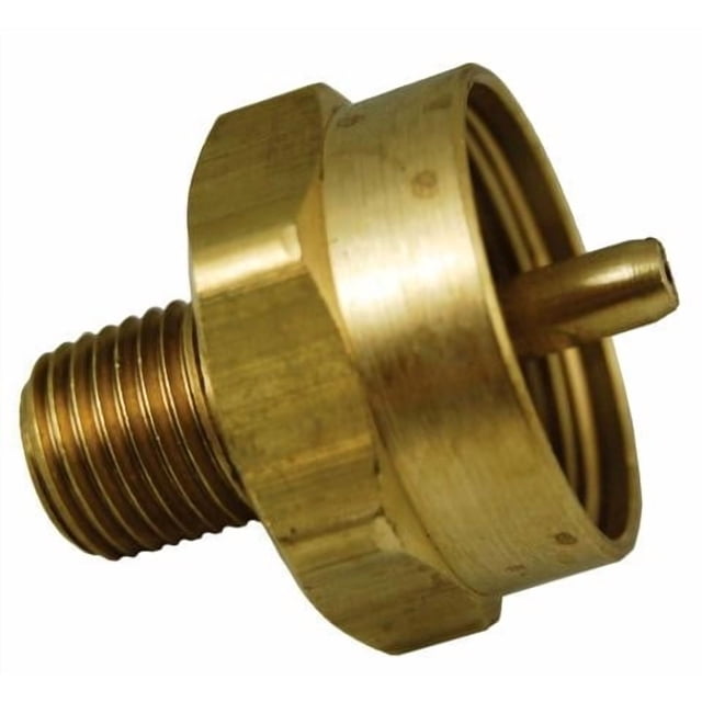 Marshall Excelsior Propane Adapter Fitting ME488 1 Inch-20 FNPT Inlet x 1/4 Inch MNPT Outlet; Brass; Single