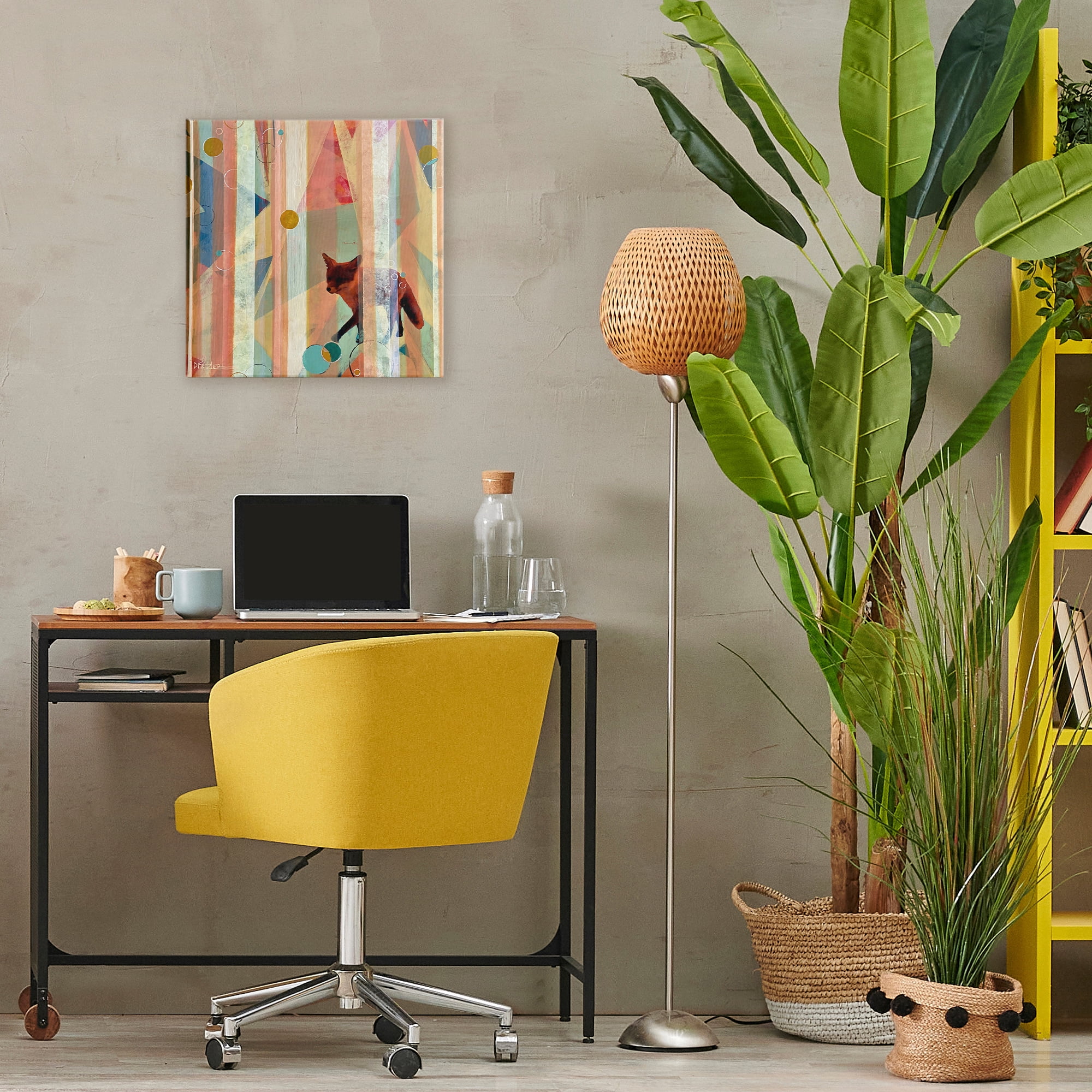 Stupell Industries Making My Move Fox Canvas Wall Art, design by Dianna Fritzler