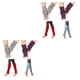 thumbnail image 2 of Calcetines de baile latino Minnieouse 2Conjunto Rosa calentador de piernas elástico, 2 of 6