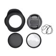 thumbnail image 2 of Kit de filtro UV Yashi de 58 mm para parasol de objetivo 700D 100D 600D y 1200D color negro, 2 of 5