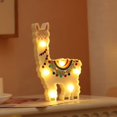 thumbnail image 4 of Luz de noche Llama Salvador decoración de pared flamenco rosa para niños Baby Shower guardería, 4 of 8