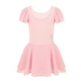 thumbnail image 2 of Fldy Kids Girls Ballet Dancewear Sleeves Ballerina Printed Dance Leotard Dress Tulle Skirt Pink XL, 2 of 7