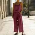 thumbnail image 2 of Women's Soft Cotton Jersey Knit Loungewear Set, Loose Relaxed Fit with Elastic Waistband, Lightweight Breathable Two Piece Matching Top and Shorts, Casual Summer Outfit | TruHer,Wine L, 2 of 7