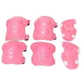 thumbnail image 2 of Conjunto de equipo de protección para niños, elegantes rodilleras transpirables, coderas y protectores de manos para ciclismo y patinaje sobre ruedas, color rosa, 2 of 14