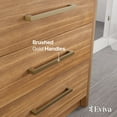 thumbnail image 6 of Eviva Curio 30"W x 18"D Walnut Bathroom Vanity with White Carrara Quartz Countertop and Undermount Porcelain Sink, 6 of 10