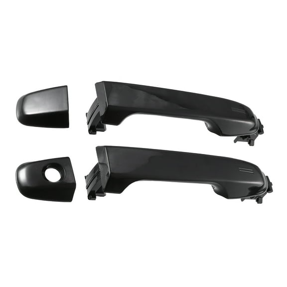 Unique Bargains 2 Pcs Front Left Right Side Exterior Door Handle Fit for Toyota Camry Prius Black