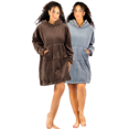 thumbnail image 1 of Set De 2 Camisones Para Dormir Mujer Pijama Aborregada Batas Dama Bluson Maxi Sudadera Polar, 1 of 5