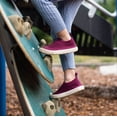 thumbnail image 5 of JAN & JUL Toddler Girl Boy Slip on Shoes, Easy-on Flexible Air Sole (Wildberry, US Size 9), 5 of 8