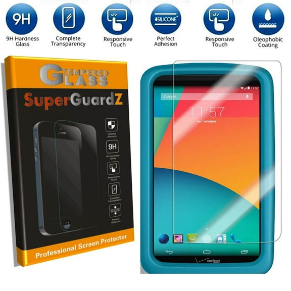 [2-Pack] For Verizon Ellipsis Kids - SuperGuardZ Tempered Glass Screen Protector, 9H, Anti-Scratch, Anti-Bubble, Anti-Fingerprint