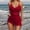 🔥 Wine, variant on Sentmoon Womens Bathing Suits with Built in Bra Spaghetti Strap Oversized Bikinis for Women Women Bathing Suits Sun Protection Swimsuits Blackless Swimwear for Large Bust & Support XL