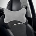 thumbnail image 4 of Almohada para el cuello del coche, almohada para el reposacabezas del coche, diseño ergonómico, almohada suave para el cuello de viaje, almohada Gris, 4 of 8