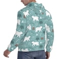 thumbnail image 6 of Fotbe Men's Hoodie with whiter Snow bear Print Pattern - Kangaroo Pocket Pullover Hooded Sweatshirt, Perfect for Daily Wear, Travel, and Home-XX-Large, 6 of 7