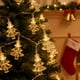 thumbnail image 1 of Guirnalda de luces LED para árbol de Navidad, luz blanca cálida, decoración navideña para interiores y exteriores, ideal para fiestas navideñas. Guirnalda de PVC., 1 of 6