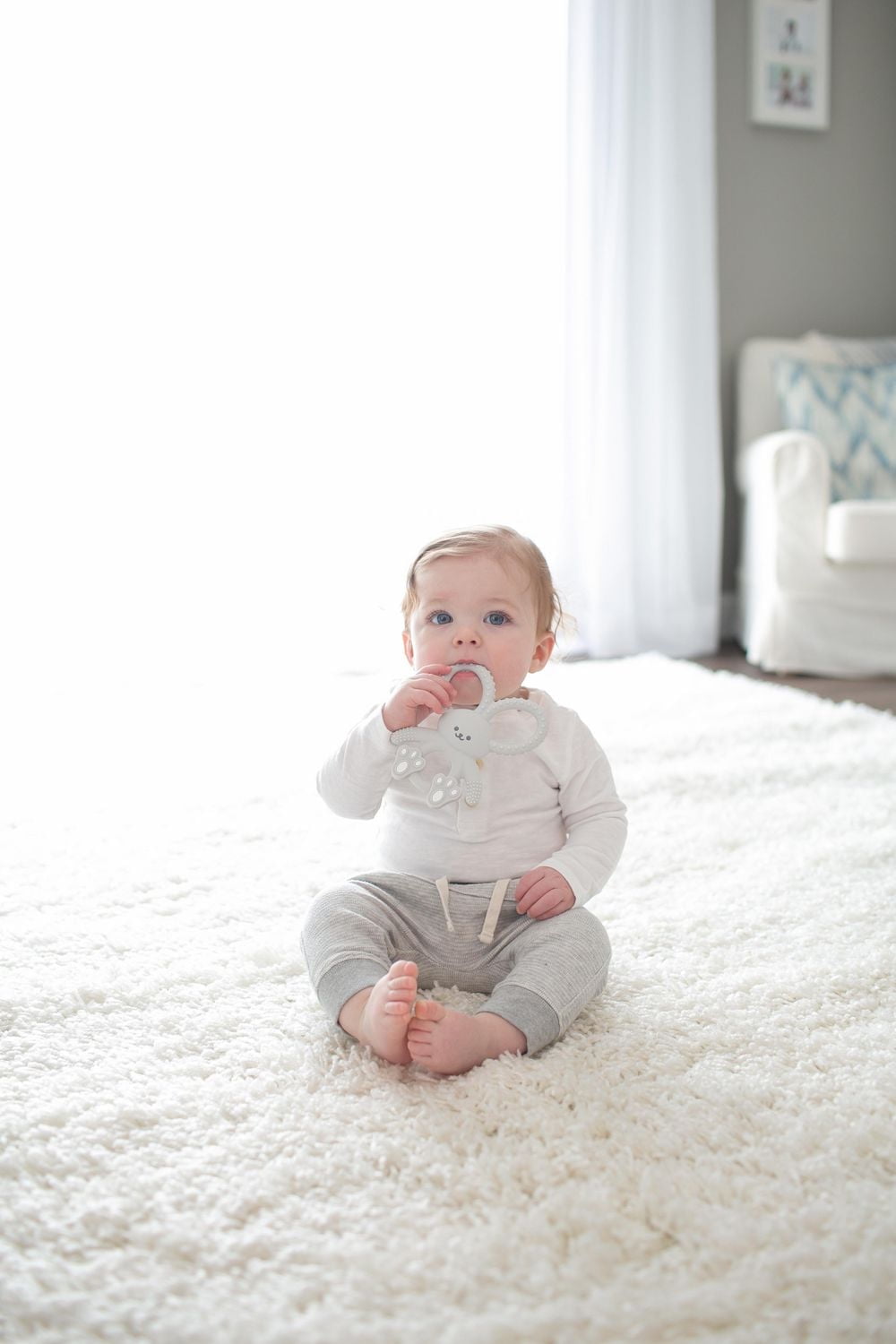 Dr. Brown’s™ Flexees™ Bunny Long Limbed Silicone Teether Grey