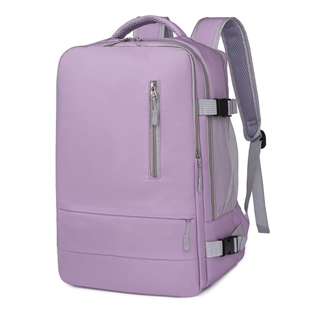 Bsvklp Mochila Unisex Con Múltiples Bolsillos Informal Negocios (púrpura)