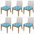 thumbnail image 2 of KLL Cute Healthy Teeth Pattern Seat Covers for Dining Room Chairs,Washable Chair Seat Chair Covers Seat Protector-Six Piece, 2 of 7