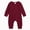 Wine, variant on YIWULA Unisex Infant Boy Girl Long Sleeve Romper Cotton Solid Bodysuit Jumpsuit Baby Outfits(8-12 Months,Black)