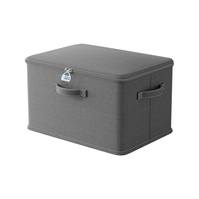 AYktou Home Organizers and Storage Locking Storage Boxes Baskets Home Clothes Clothes Closet Layered Organizer Gods Loadeds Quilt Pants Password Storage Box for Party Indoors