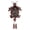 Reddish brown, variant on ANXPTIME Plastic and Aluminum Construction Wall Cuckoo Clock with Deer Head Shape