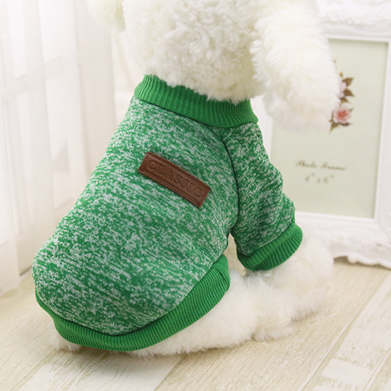 Prolriy 8 Color Pet Dog Puppy Classic Sweater Fleece Sweater Clothes