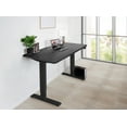 thumbnail image 1 of EFFYDESK Home Electric Height Adjustable Home Office Computer Standing Desk - (47"×29") Oak Black on Black Frame, 1 of 1
