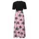 thumbnail image 3 of WILLBEST Vestidos Casuales para Mujer Verano Vestidos Largos Florales para Mujer Verano 2025 Boho Lazo Cinturón Patchwork Cintura Imperio Manga Corta Vestido Maxi Fluido Mediana​​, 3 of 3