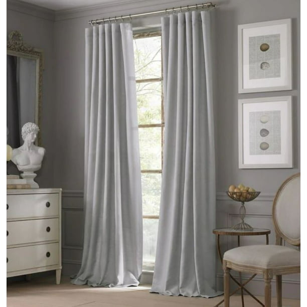 Valeron Estate Cotton Linen 108 Inch, White Curtains 108 Inches